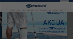 Desktop Screenshot of bauerfeind.hr