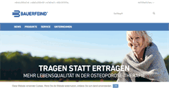Desktop Screenshot of bauerfeind.ch